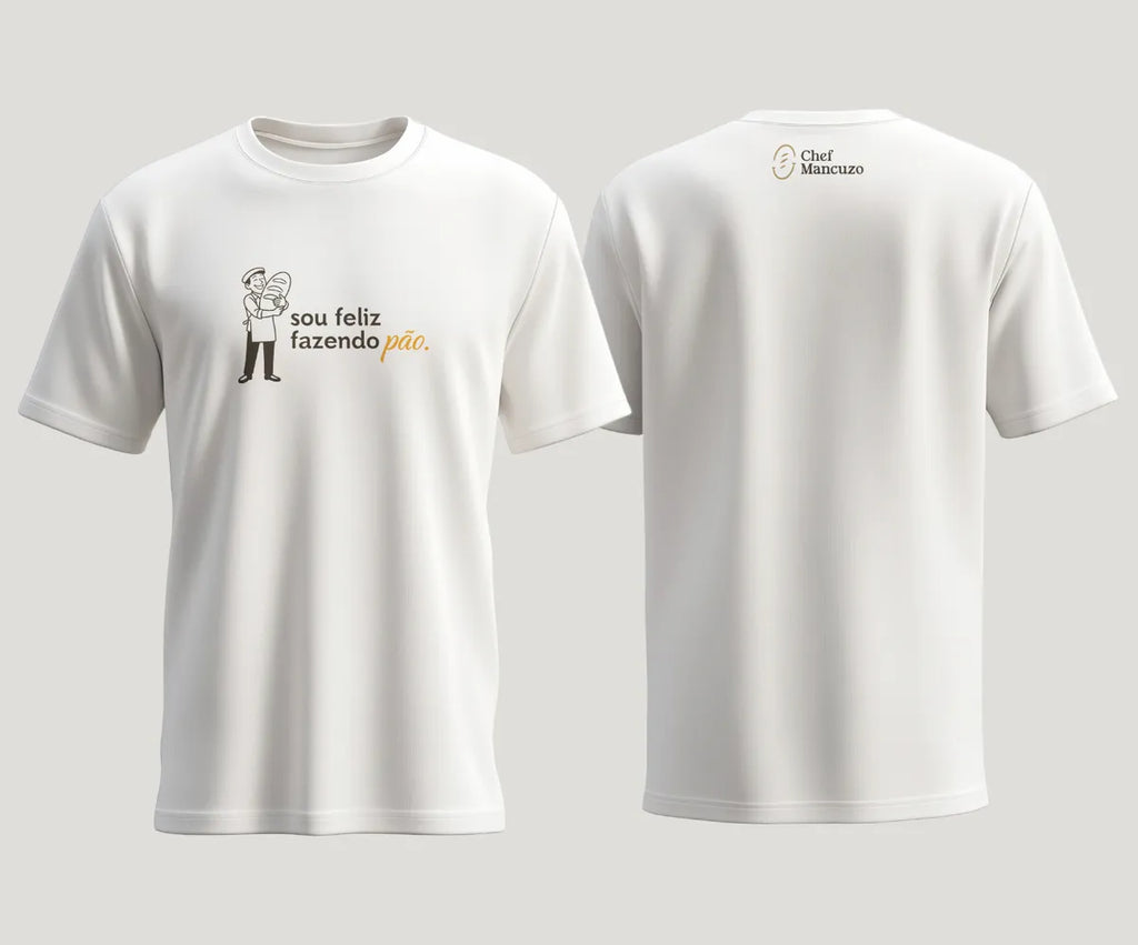 Kit Sou Feliz Fazendo Pão (camiseta, E Caneca)
